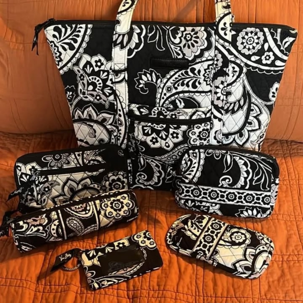 Vera Bradley villager tote and accessories (new without tags)